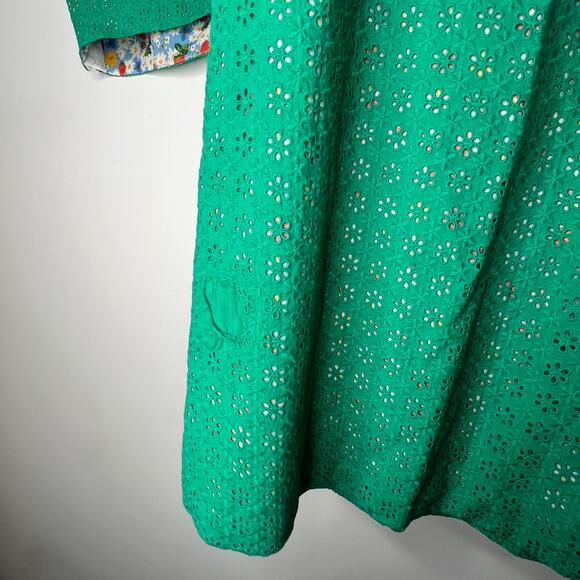 HVN Tender Loving Care Green Eyelet Skirt Matching Set Size 4 - Picture 7 of 9